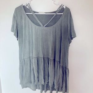 Boho flowy top - L